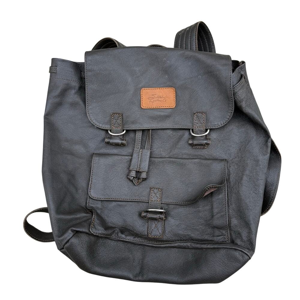 Saddleback Leather Company - Hogsback Collection Drawstring Backpack Dark Brown